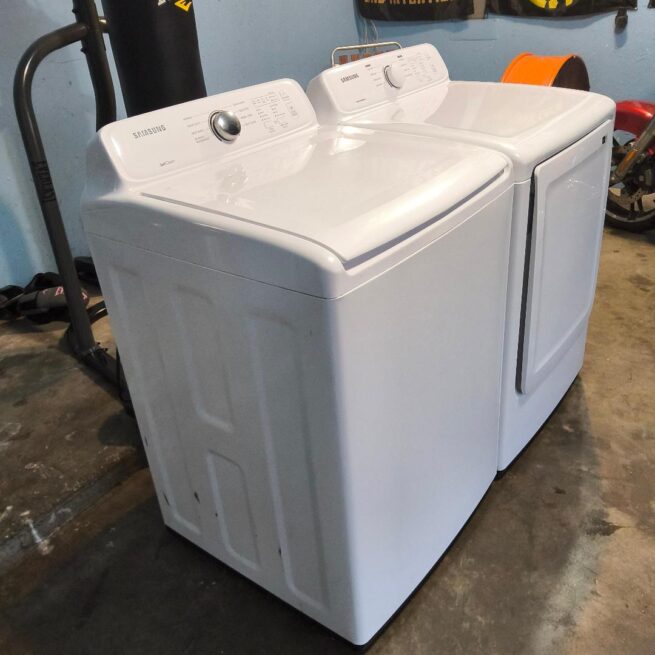 sets samsung washer and dryer WA45N3050AW/A4 DVE41A3000W sets - Image 4