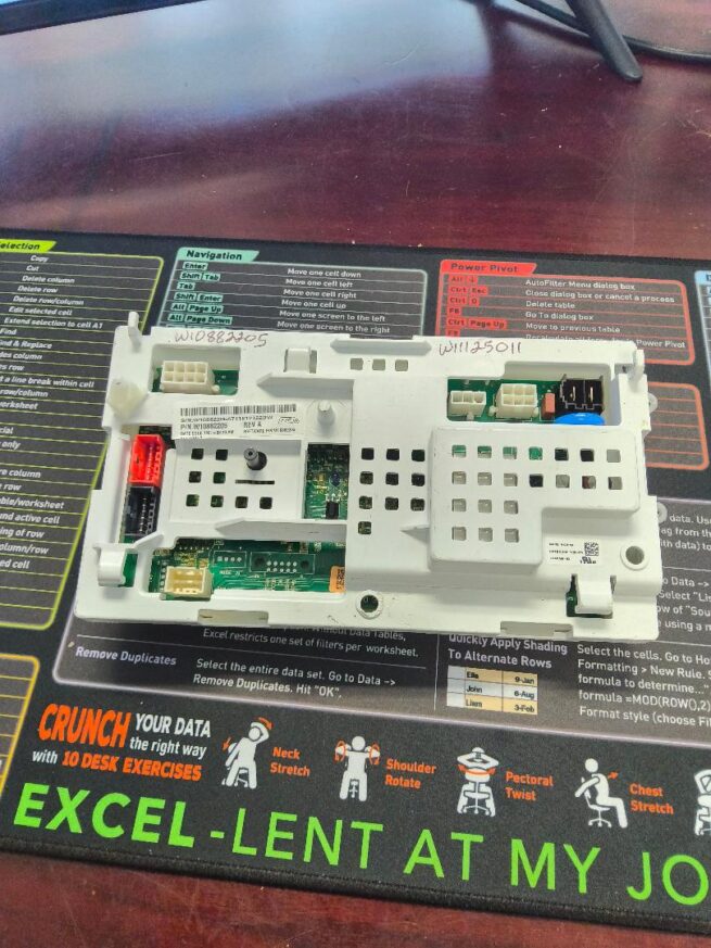 main control board W10882205 subs W11125011